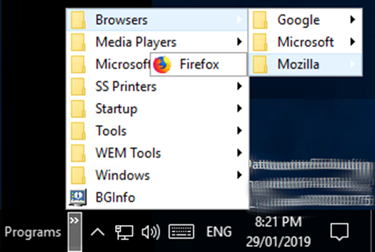 Toolbar Browser Folder View